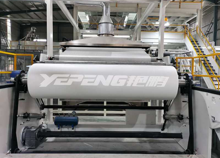 最新SMS 2.4 PP纺熔无纺布生产线成功投产